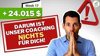 Alex Handelsergebnisse KW 17  ️ Warum das Insider Week Coaching nichts für dich ist! ️