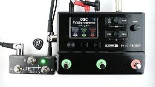 JET Pedals Micro MIDI Controller for HX Stomp (Stereo)