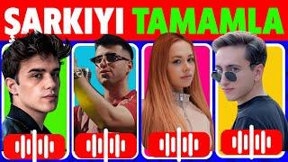 Popüler Şarkılar Youtuber Şarkıları  Şarkı Sözlerini Tamamla 