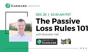 The Passive Loss Rules 101