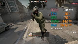 Intel UHD Graphics 630 -- Intel Core i5-9600K -- CSGO FPS Test Dust 2 720p