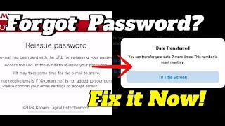 How to Reset KONAMI ID Password!! eFootball 2025 Mobile