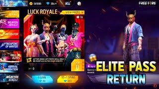 HALL OF ELITES EVENT FREE FIRE ONE SPIN TRICK  ALL ELITE PASS RETURN | OLD ELITE PASS RETURN  ~TSG