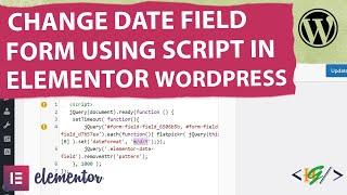 How to Change Date Field to Custom Format using Script & Field ID in Elementor Pro Form WordPress