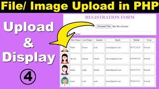Upload Files and Images to Website in PHP | PHP Tutorial | Learn PHP Programming | Image Upload