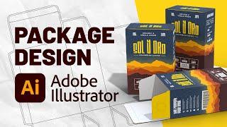 Packaging Design in Adobe Illustrator + 3D Mockups