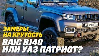 UAZ Patriot или Baic BJ40? Рамная крутость с точностью до мм: клиренс, багажник, углы, ходовая?