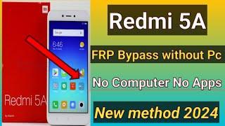 Redmi 5A Frp Bypass Google Account Remove || Without PC 2024 #frpbypass #frp_solution#frp