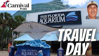 Exploration & Learning @ The Florida Aquarium - Travel Day - Carnival Pride Vlog Series - March 2023