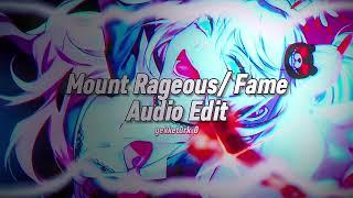 Mount Rageous/ Fame - Andrew Rannells, Brianna Mazzola, Irene Cara - Edit Audio