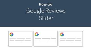 How-to: Oxygen Google Reviews Slider