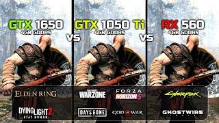 GTX 1050 Ti vs GTX 1650 vs RX 560 | Test In New Games!