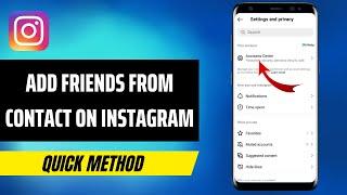 How To Add Friends From Your Contacts On Instagram App