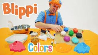 Blippi Learns Shapes And Colors With Clay | Arts And Crafts Videos For Kids