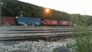 CP kicking cars in Conklin Yard