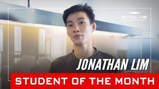 Evolve MMA | Student of the Month: 26 year old Jonathan Lim