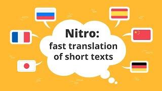 Nitro, Professional Online Translation Service Demo