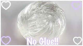 How To Make Quick And Easy No Glue Clear Slime Under 5 Minutes!!