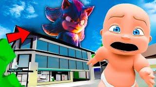 Baby Escapes EVIL SONIC THE HEDGEHOG 3!