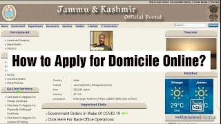 How to apply for Domicile certificate online in J&K? Easy Method