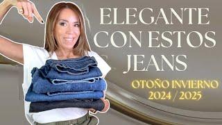 COMO VERSE ELEGANTE CON JEANS OTOÑO INVIERNO 2024