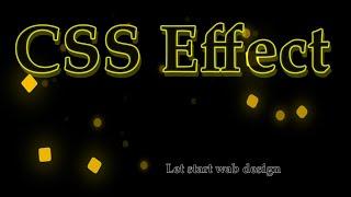 CSS Effect tutorial by let start web design 2021