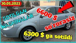 30-YANVAR SPARK DAMAS MATIZ MALIBU LABO NEKSIYA KOBALT VA BOSHQA SOTILGAN MASHINA NARXLARI