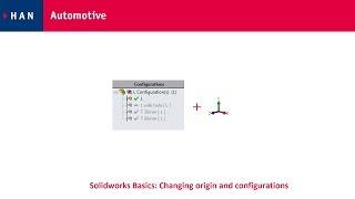 Solidworks Basics - Changing origin and configurations