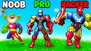 NOOB vs PRO vs HACKER In Mashup Hero | With Oggy And Jack | Rock Indian Gamer |