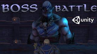 How to make boss battle in Unity| Unity Boss fight | Boss Fight scene | Unity God of War-style Boss