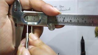 To measure the diameter of a given cylindrical/spherical body by using vernier calliper.