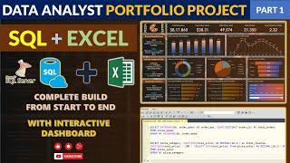 SQL & Excel Portfolio Project | Data Analyst Portfolio Project | Excel Project |For Beginners Part 1