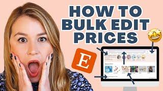 How to BULK edit your Etsy prices on your Listings in 2023 with this simple hack | Etsy Tutorial