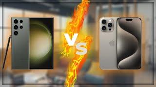 تحدي الكبار Galaxy S23 Ultra VS iPhone 15 Pro Max