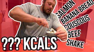 STRONGMAN FULL DAY OF EATING!! | ADAM BISHOP