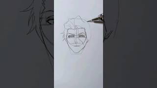 Draw Aizen step by step #short #draw