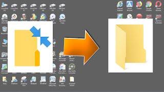 How to Remove Double Blue Arrows From Desktop Icons Windows 10 | Fix Blue Arrows on Folders and File