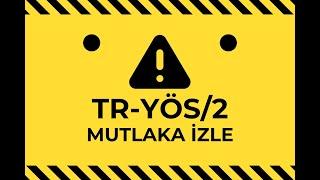 TR-YÖS 2024/2 | MUTLAKA BUNLARA DİKKAT ET!!!!!!!!