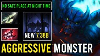 NO SAFE PLACE AT NIGHT TIME | Super Offlane 7.38b Meta Night Stalker Crazy Aggressive Monster Dota 2