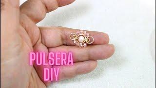 Aprende a hacer una pulsera con alambre... Pulsera Alambrismo... Pulsera Diy.