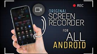 Get original screen recorder  for all android | IN NOTIFICATION CENTER | 2022 | 100% works