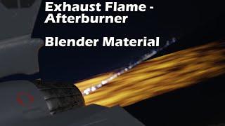 Exhaust Flames (Jet) in Blender 2.9 | only shaders, no simulation!