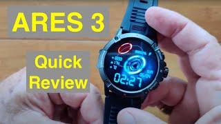 ZEBLAZE ARES 3 BT Calling 5ATM Waterproof Swimming Rugged Smartwatch: Quick Overview