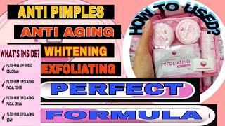 PROCEDURE HOW TO USED PERFECT FORMULA FILTER-FREE EXFOLIATING FACIAL SETS BY TIGA-TK ONLINERS .