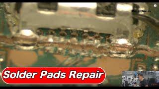 Solder pads repair charging connector