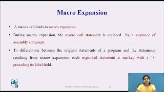 Macro, Macro Definition, Macro Call and Macro Expansion