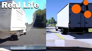 BeamNG Drive VS Real Life - DashCam Crashes Compilation