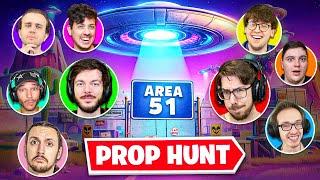 NASCONDINO NELL'AREA 51! (nostra mappa) Serata Prop Hunt Fortnite iNoob