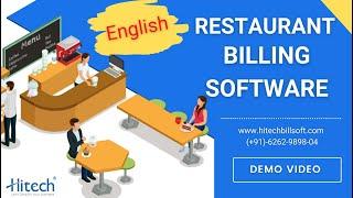 Free Restaurant Billing Software | Works Offline | Hitech BillSoft POS Invoice |   Demo - English