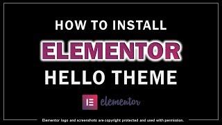 How to Install Elementor Hello Theme